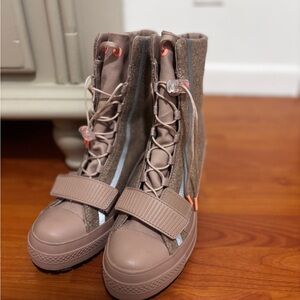 Converse Women's Tan Combat Boots